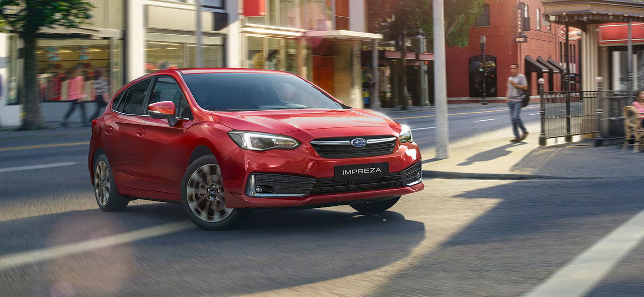 Subaru Impreza Ecohybrid 09 Frontal Rojo