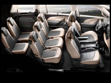Imagen de la configuración de asientos del Citroën Grand C4 Picasso.