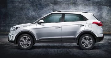 Vista lateral del Hyundai Creta destacando su línea de diseño