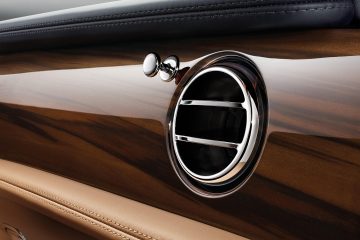 Rejilla de ventilación circular de acabado cromado del Bentley Mulsanne.