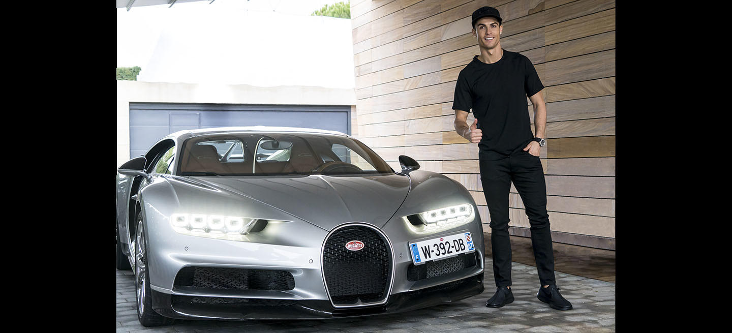 El caso del Bugatti Chiron y Cristiano Ronaldo ayudan los futbolistas a vender superdeportivos