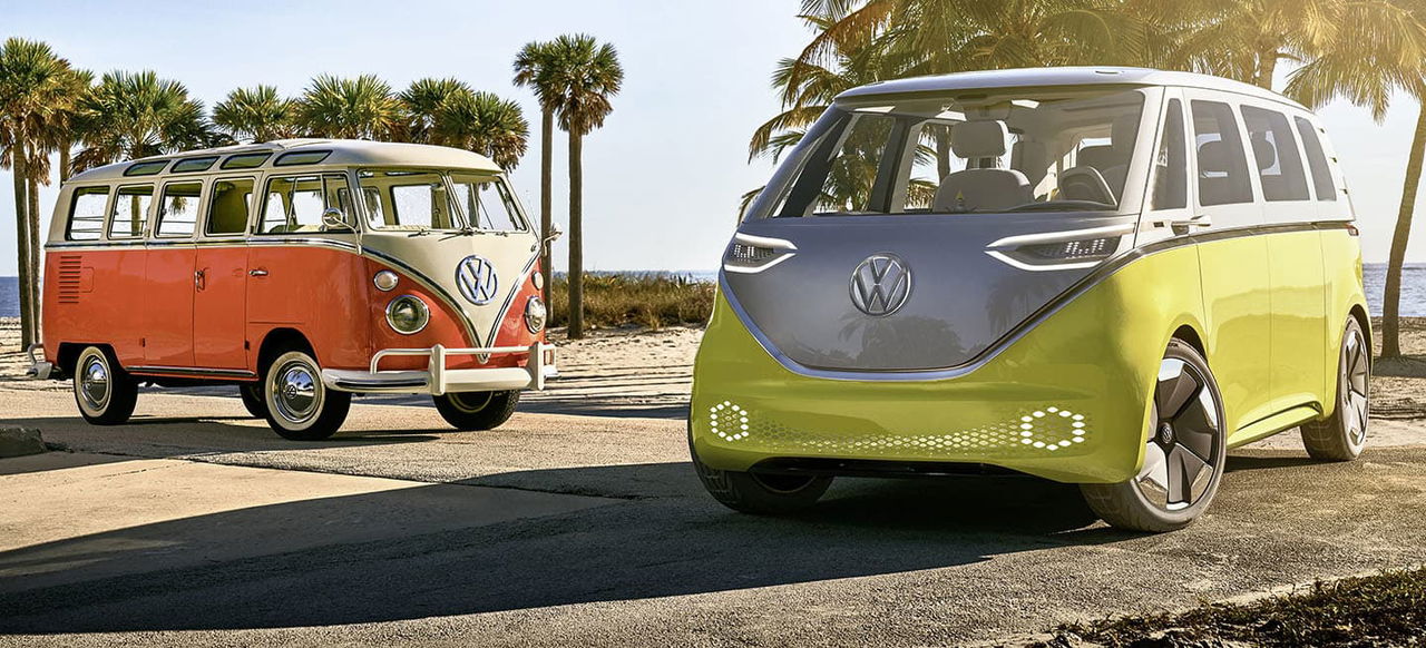 Volkswagen Showcar I.d. Buzz Und Volkswagen T1