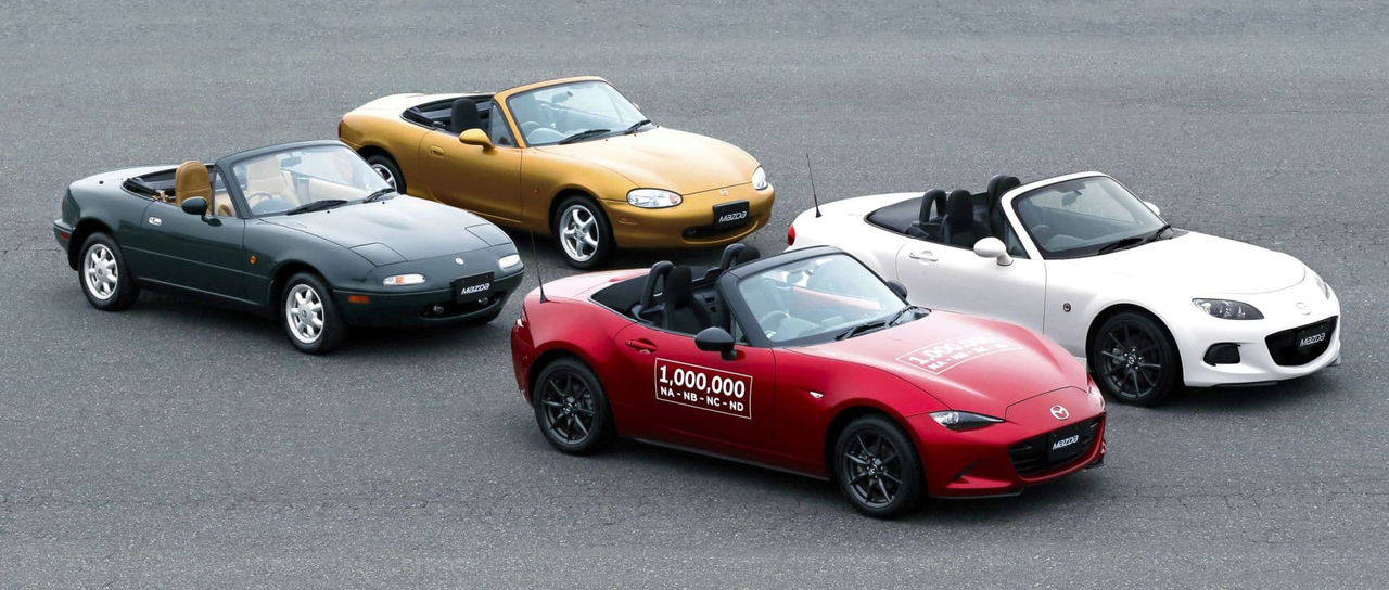 Generaciones Mazda Mx 5 Miata Unidad Millon