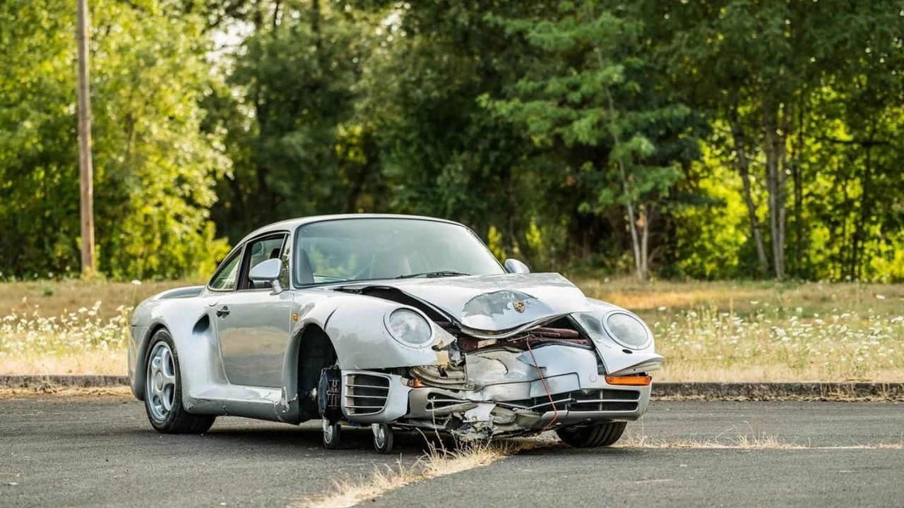 Porsche 959 Accidente Subasta 0818 001