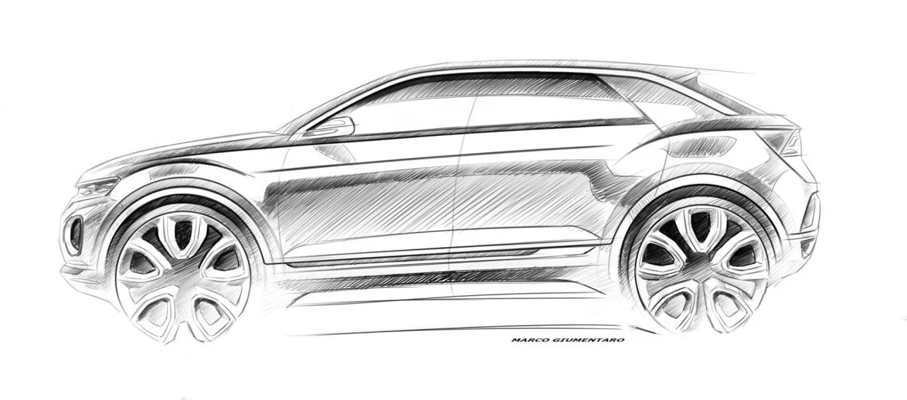 Bocetos Volkswagen Suv 1425539 T Roc Concept Sketch 1