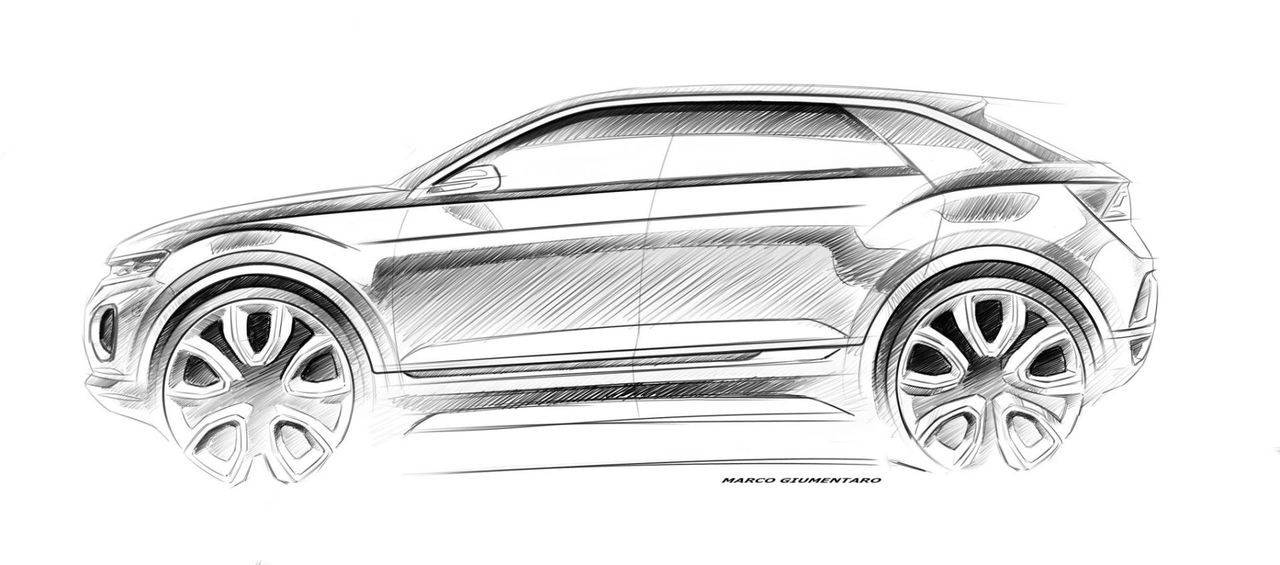 Bocetos Volkswagen Suv 1425539 T Roc Concept Sketch 1