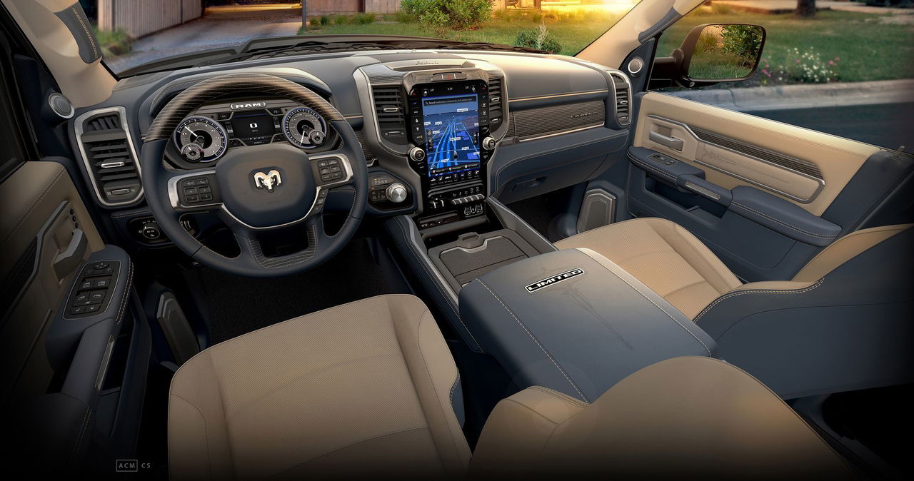 2019 Ram Heavy Duty Limited Light Frost Indigo Interior