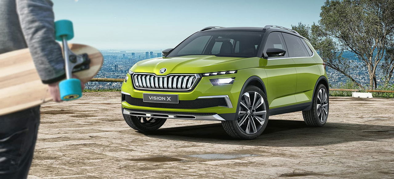 Skoda Kamiq 2019 Adelanto Prototipo Verde