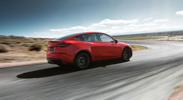 Tesla Model Y 2019 Rojo Trasera Exterior