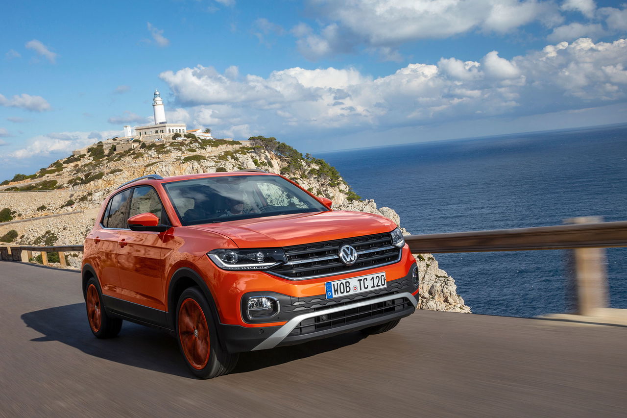 Volkswagen T Cross 2019 Naranja Prueba Exterior 01