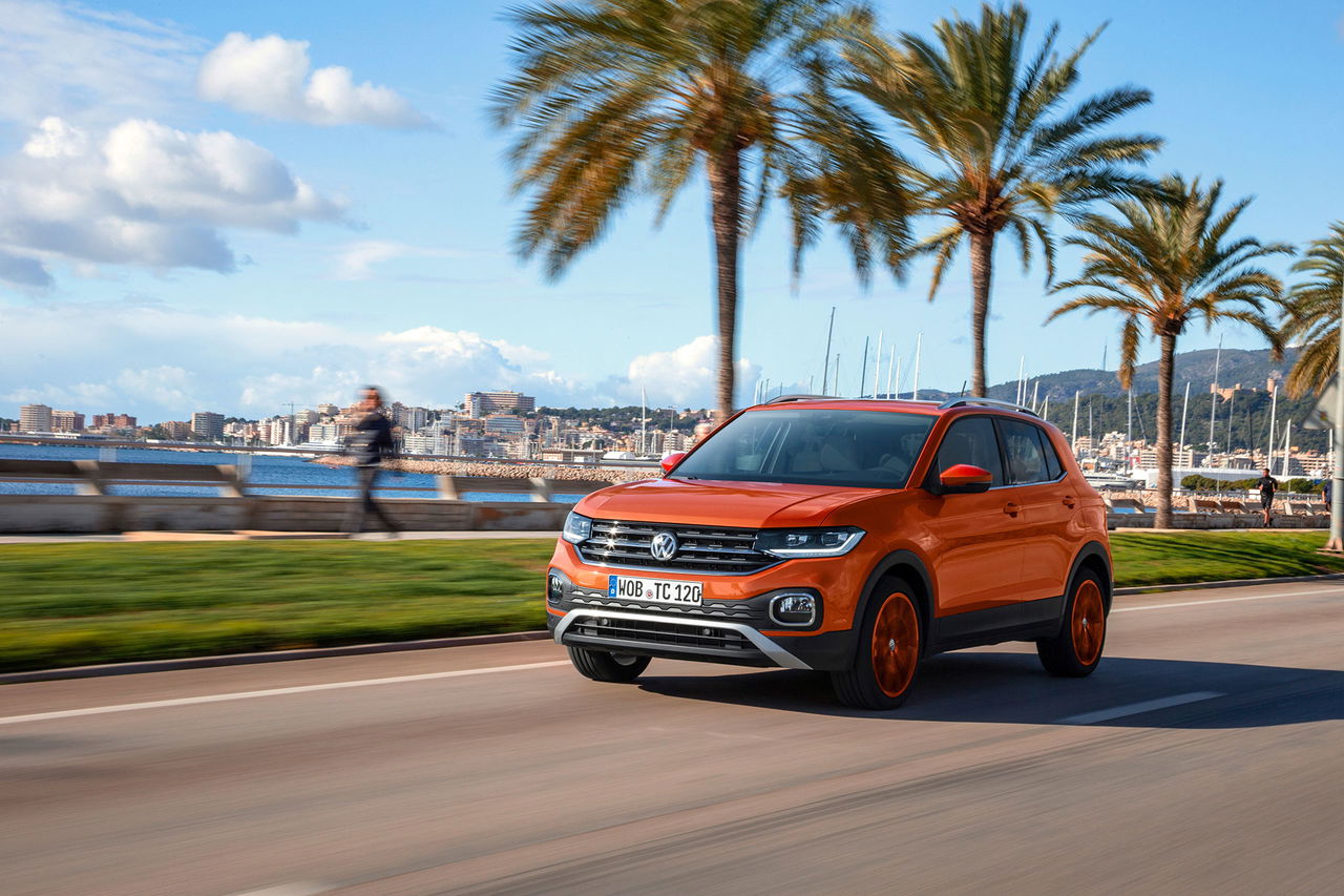 Volkswagen T Cross 2019 Naranja Prueba Exterior 06