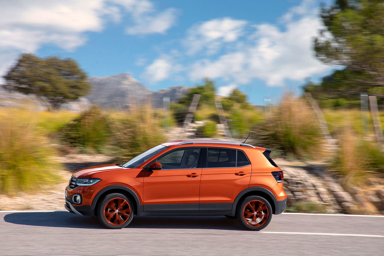 Volkswagen T Cross 2019 Naranja Prueba Exterior 08