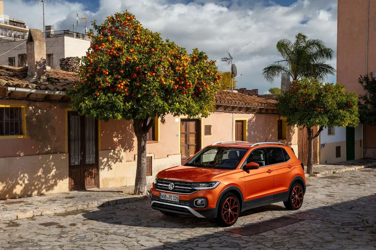 Volkswagen T Cross 2019 Naranja Prueba Exterior 12