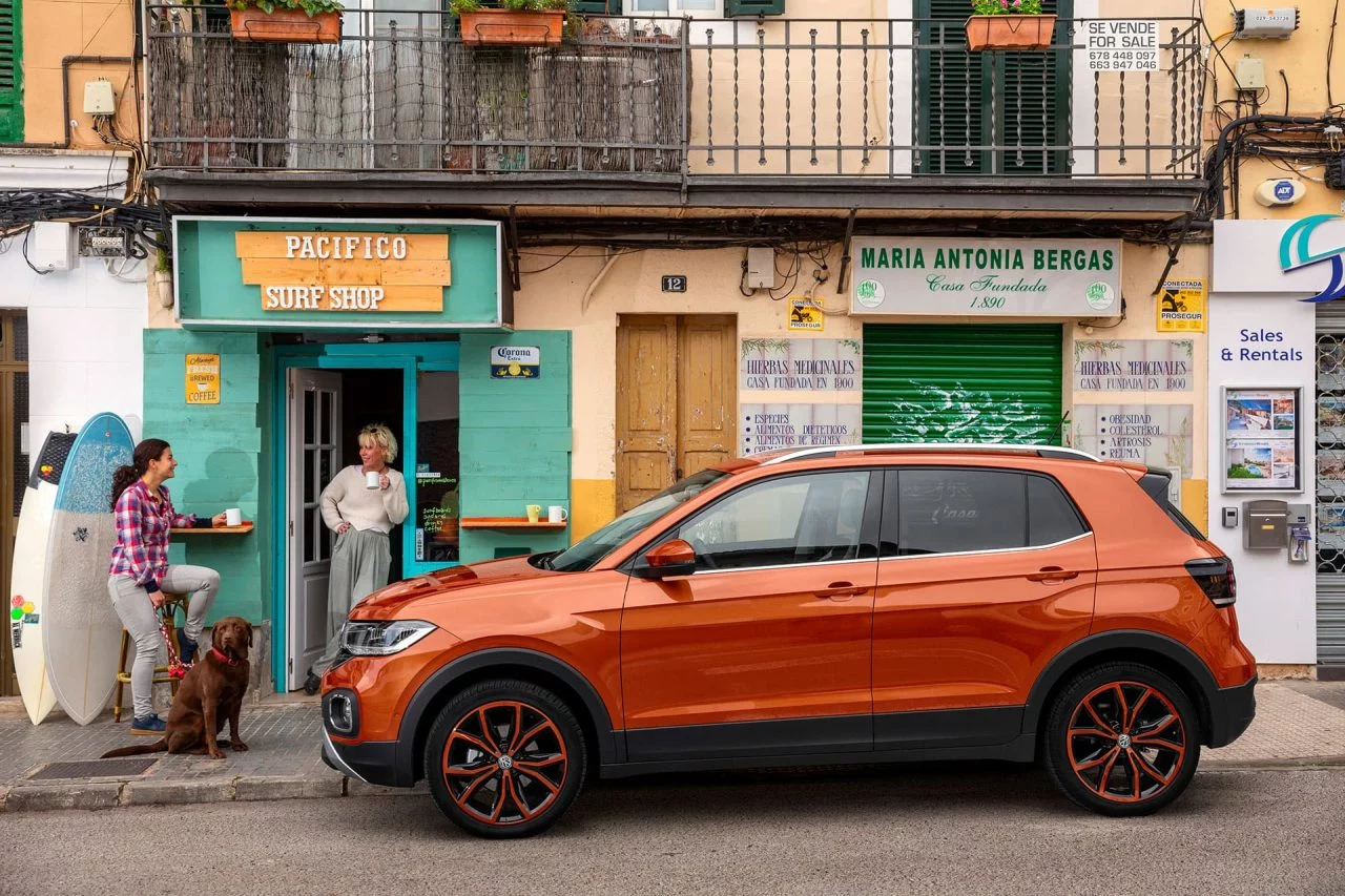 Volkswagen T Cross 2019 Naranja Prueba Exterior 14