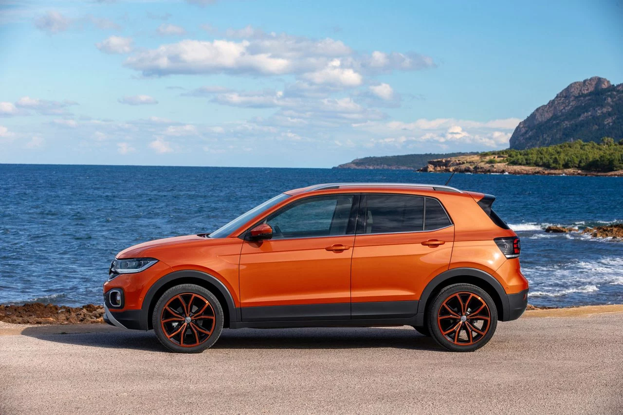 Volkswagen T Cross 2019 Naranja Prueba Exterior 17