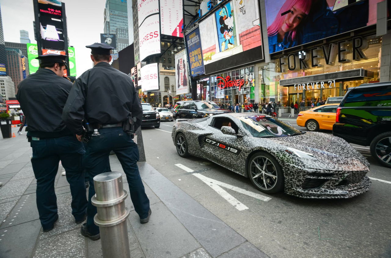 Camouflaged Next Gen Corvette Nyc