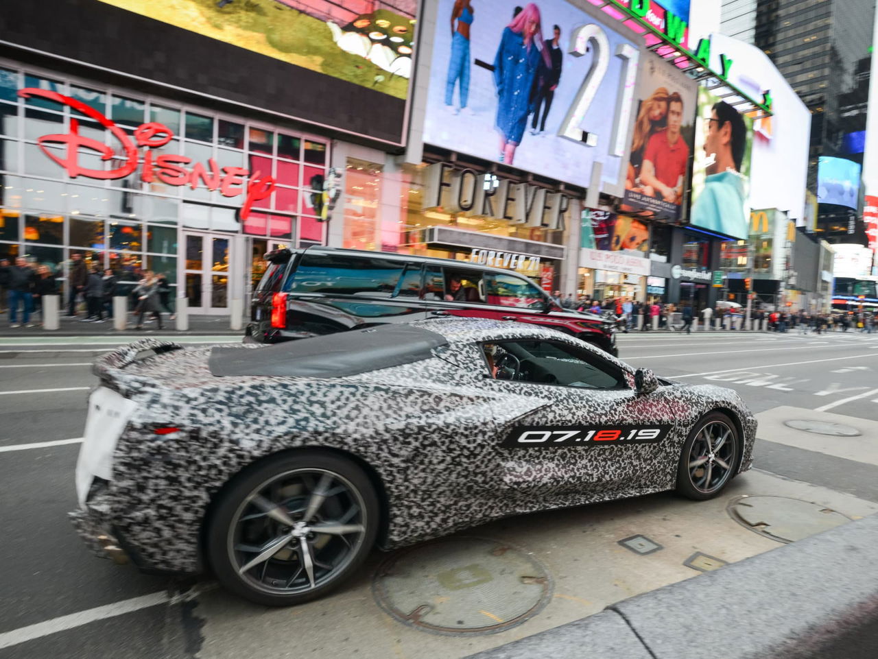 Camouflaged Next Gen Corvette Nyc