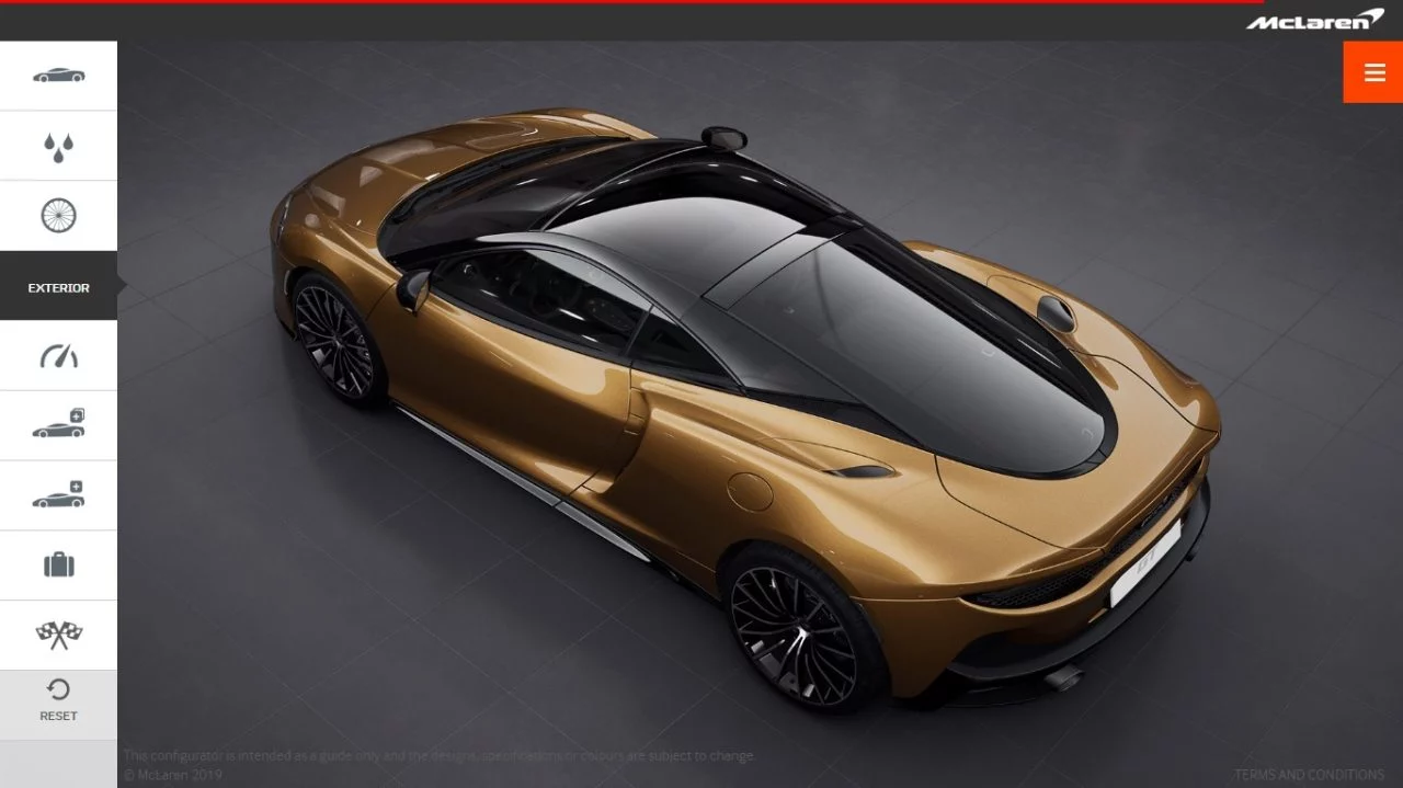 Configurador Mclaren Gt 11