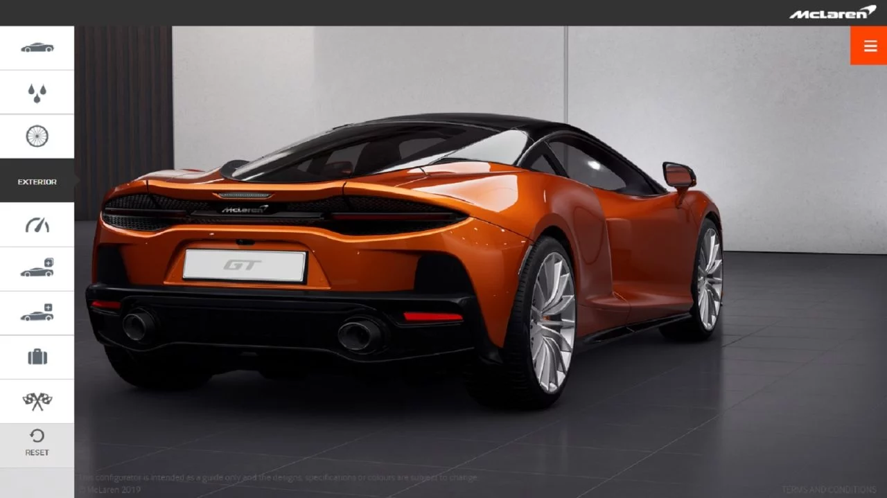 Configurador Mclaren Gt 12