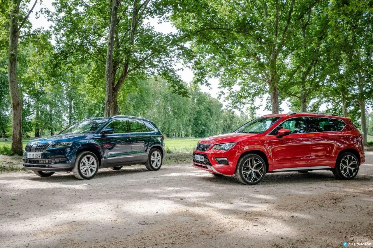 Prueba Seat Ateca Skoda Karoq 3 