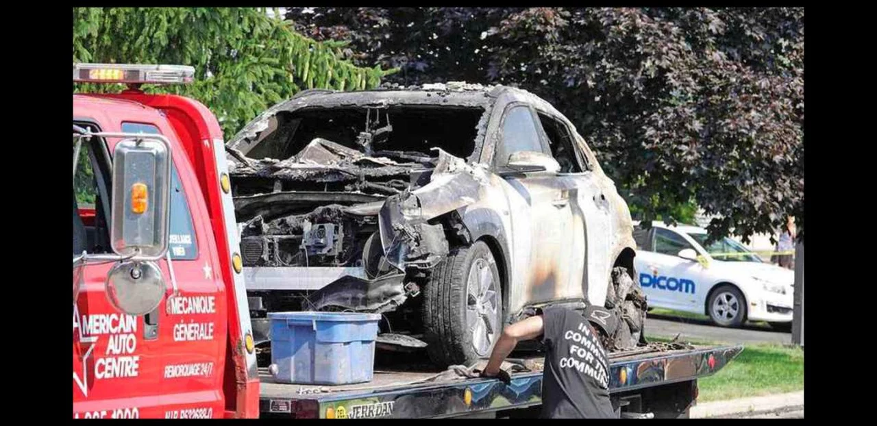 Hyundai Kona Electrico Explosion