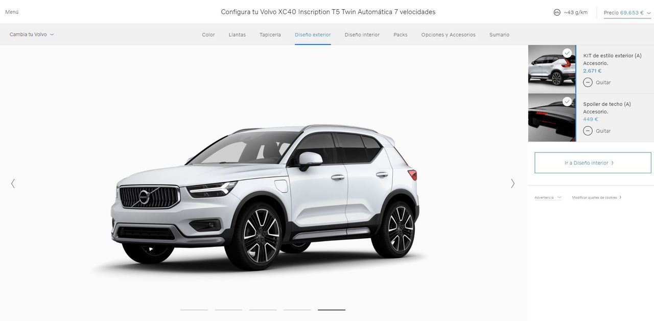 Portada Configurador Volvo Xc40