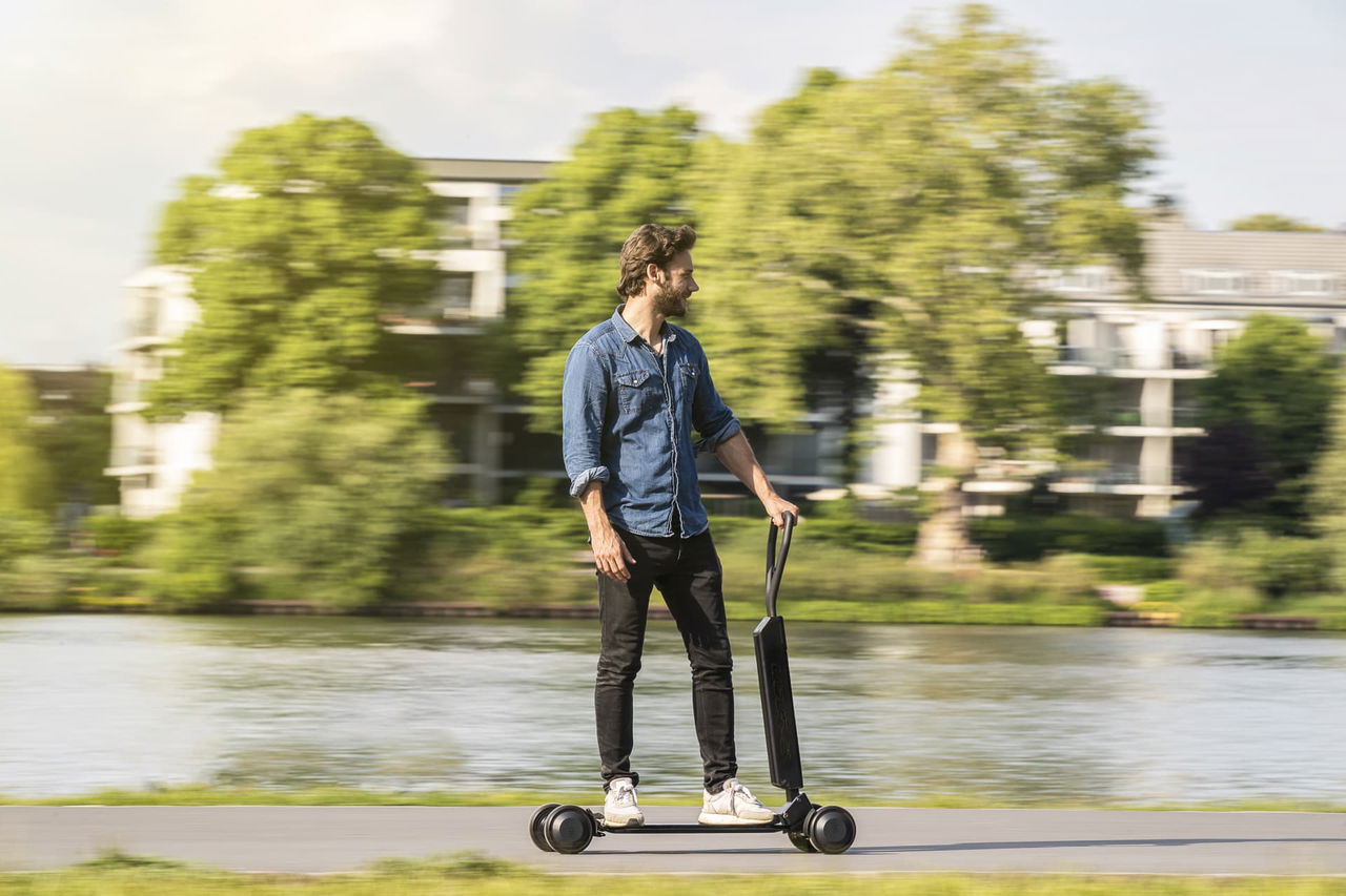 Audi Combines E Scooter With Skateboard