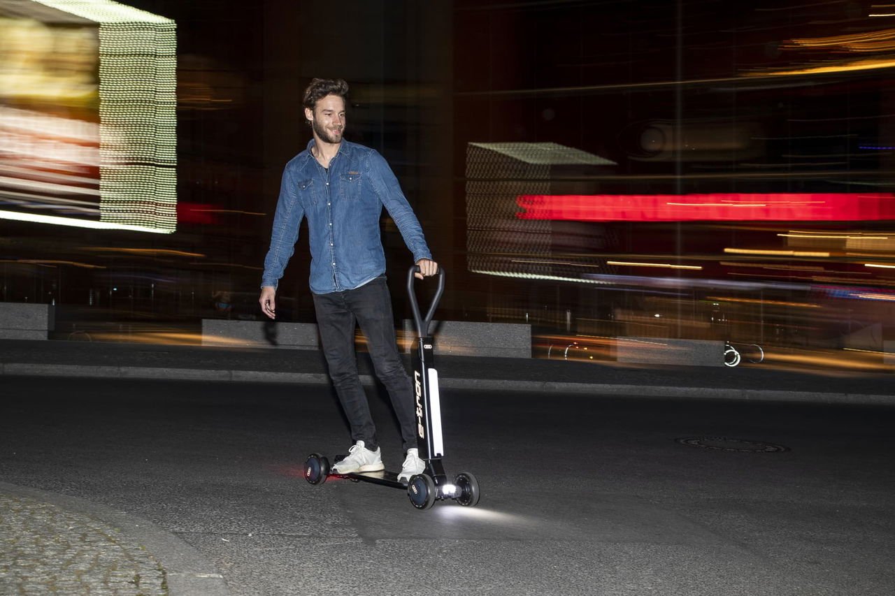 Audi Combines E Scooter With Skateboard