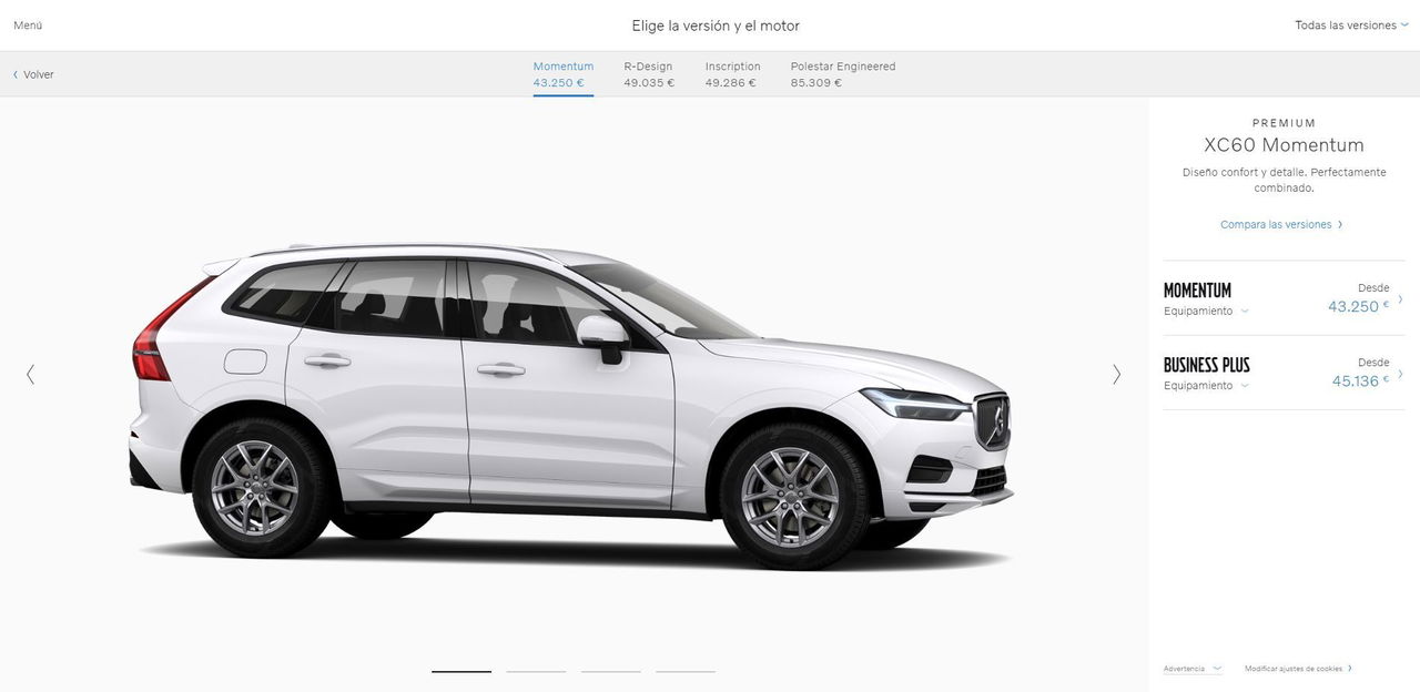 Configurador Volvo Xc60 Modelo