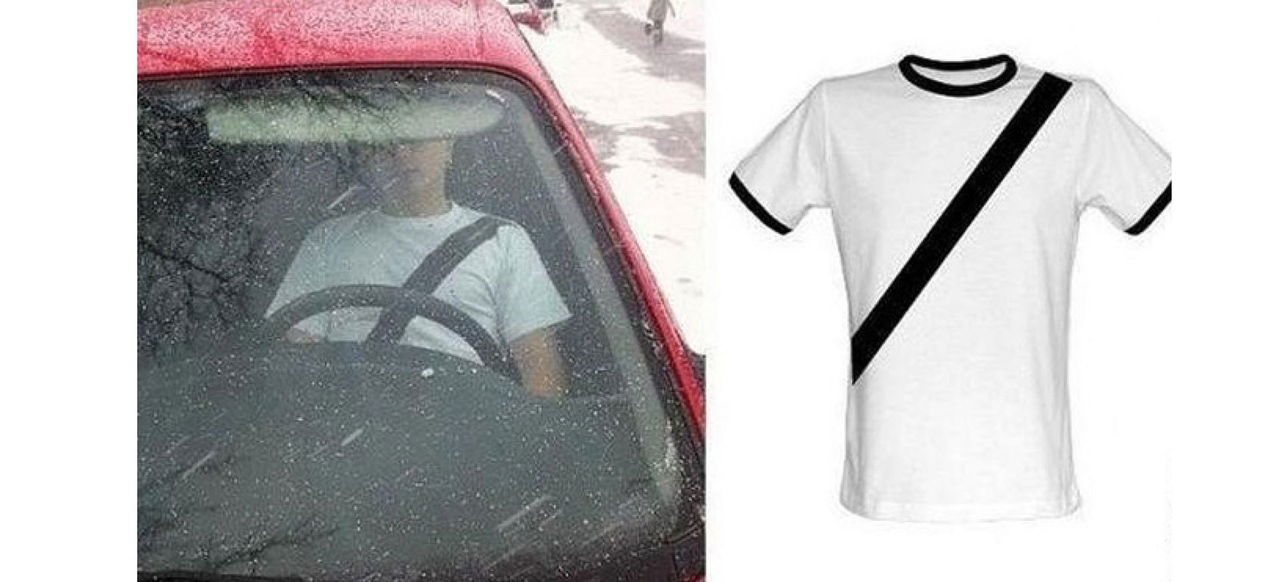 Camiseta Antimultas Cinturon Seguridad