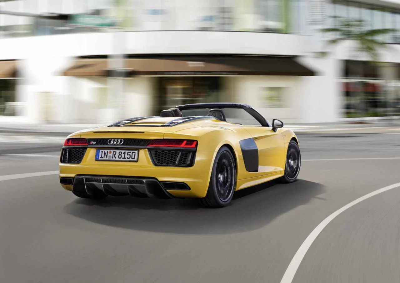 Start Stop Audi R8 V10 Spyder Amarillo