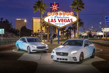 Mercedes Benz E Klasse Mitfahrt, Las Vegas 2020 // Mercedes Benz E Class Testride, Las Vegas 2020