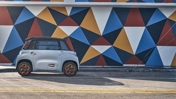 Vista de un detalle del ajuste interior del Citroën Ami.