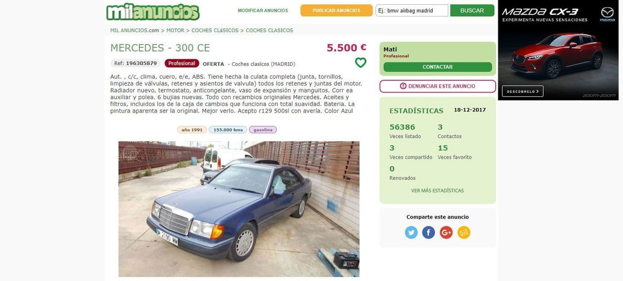 Anuncio Coche Milanuncios