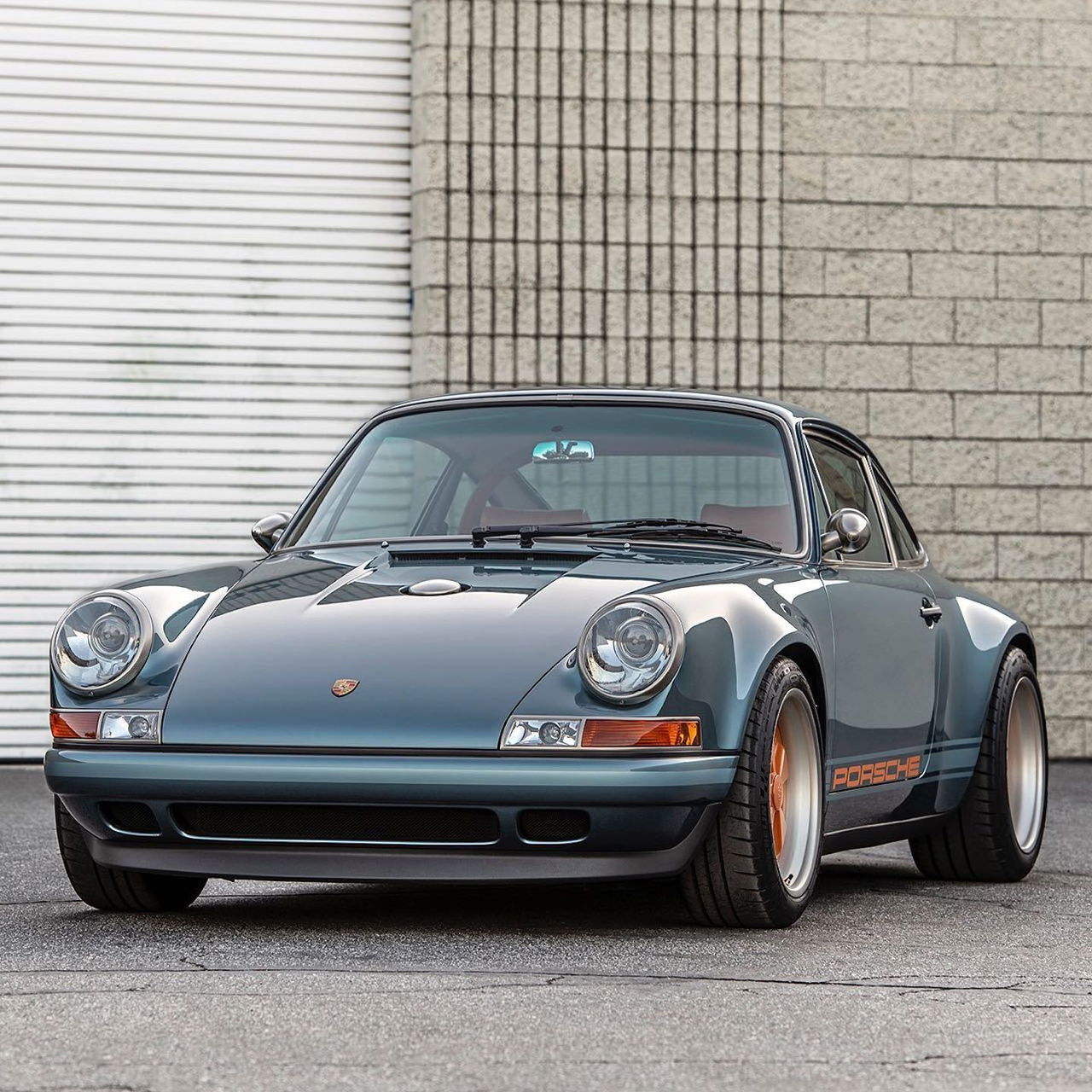 Porsche 911 Singer Azul Naranja Dm 1