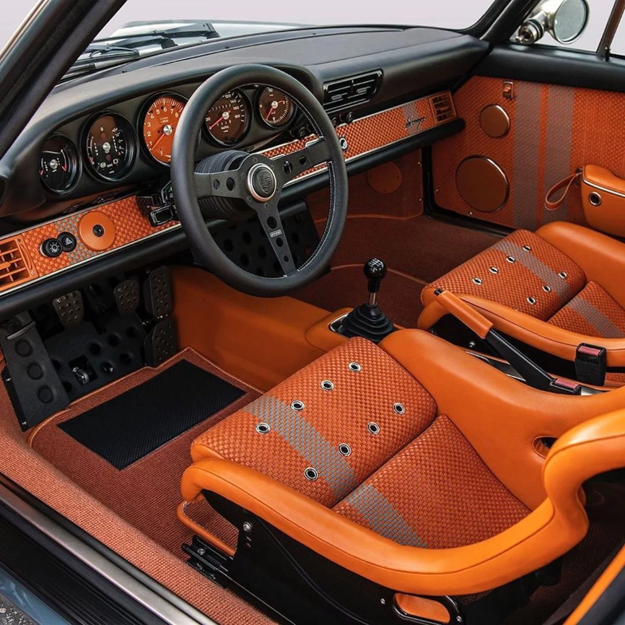 Porsche 911 Singer Azul Naranja Dm 4