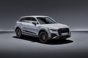 Vista lateral del Audi Q2 destacando su diseño dinámico y deportivo