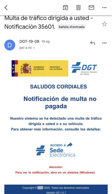 Multa Falsa Dgt 2