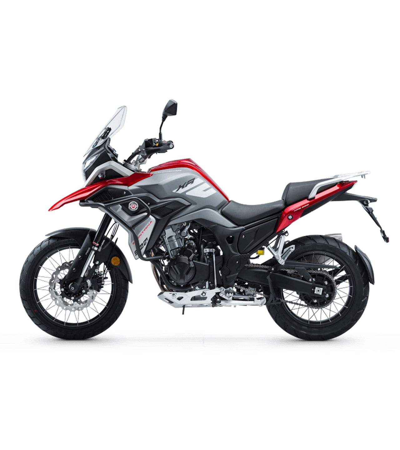 Moto Macbor Novedad 2020 Montana Xr5 500 Color Rojo Perfil Izquierdo