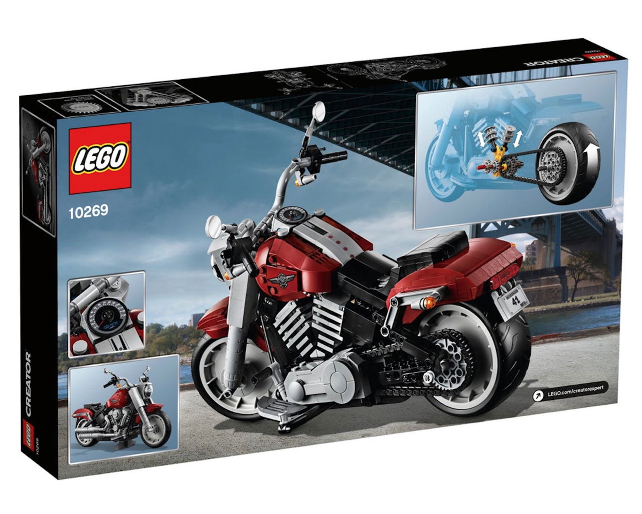 Moto Lego Harley Davidson Fatboy10