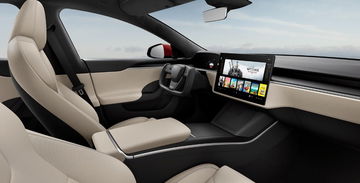 Tesla Model S 2021 Interior Beige Volante 008