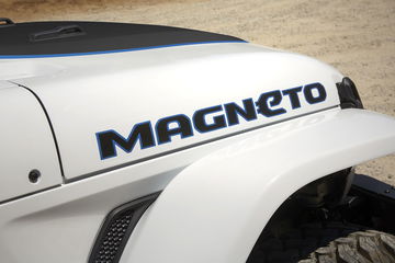 The Exterior Of The Jeep® Magneto Bev Concept Features A Bright