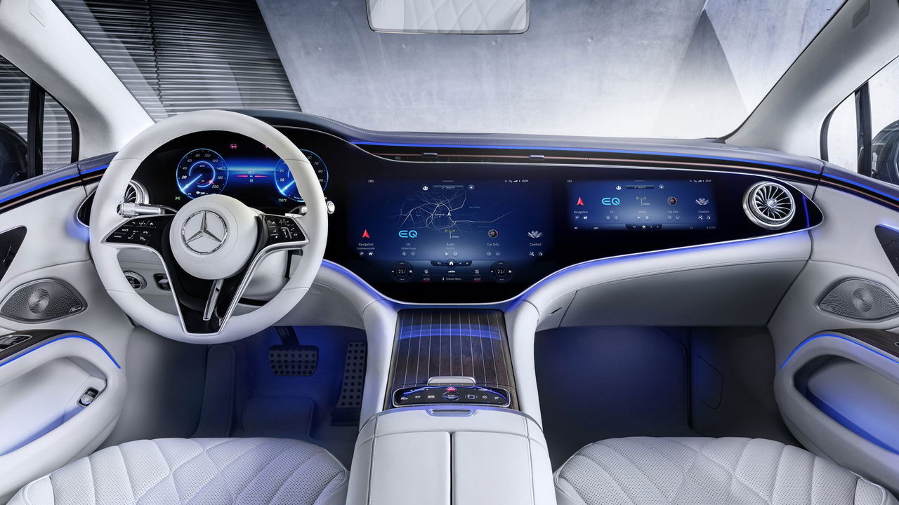 Mercedes Eq, Eqs, Interieur, Mbux Hyperscreen Mercedes Eq, Eqs, Interior, Mbux Hyperscreen