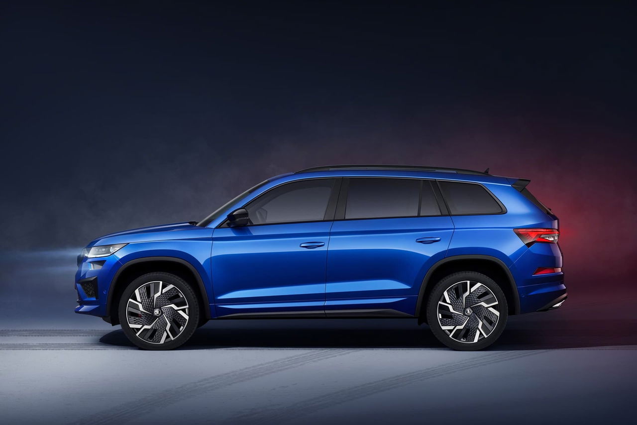 Skoda Kodiaq Rs 2021 Azul Lateral 003