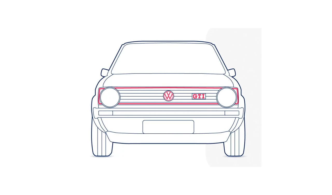 Volkswagen Golf Gti Ilustracion