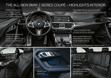 Volante multifunción y display de instrumentación del BMW Serie 2.