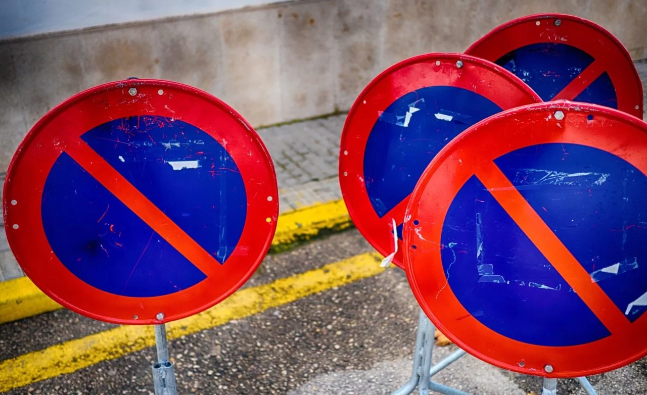 Aparcamiento Quincena Hora Rotativo Senal Prohibido Aparcar