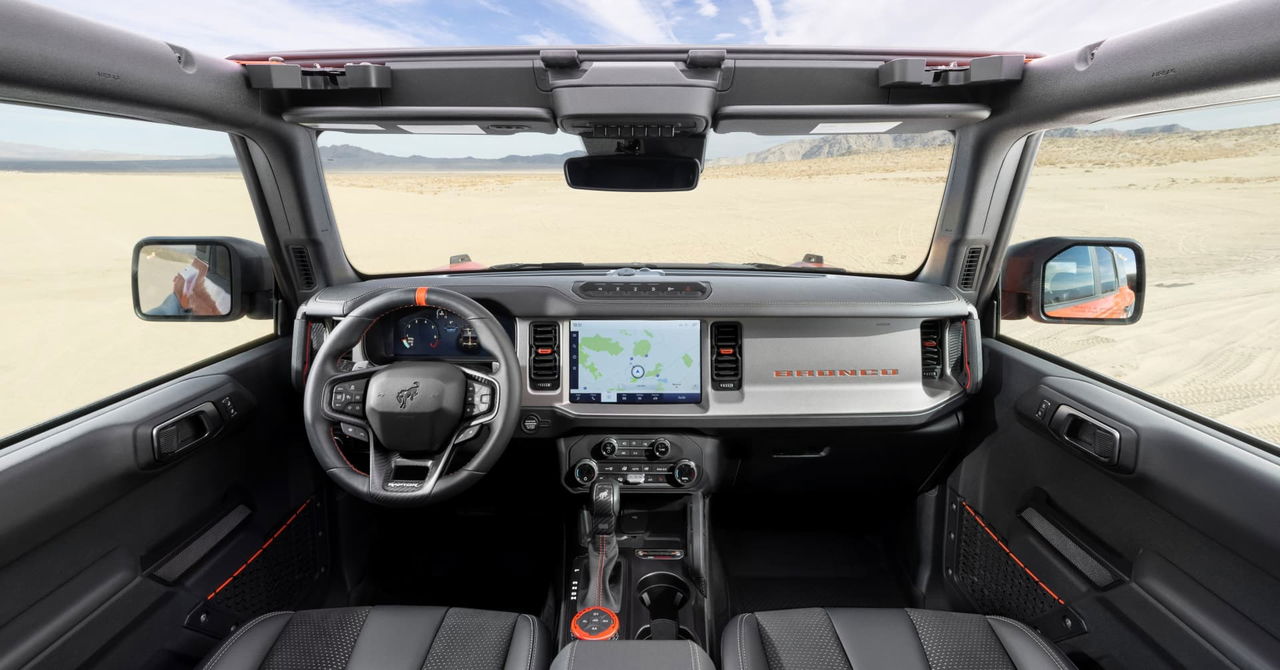 2022 Bronco Raptor Interior Black Onyx