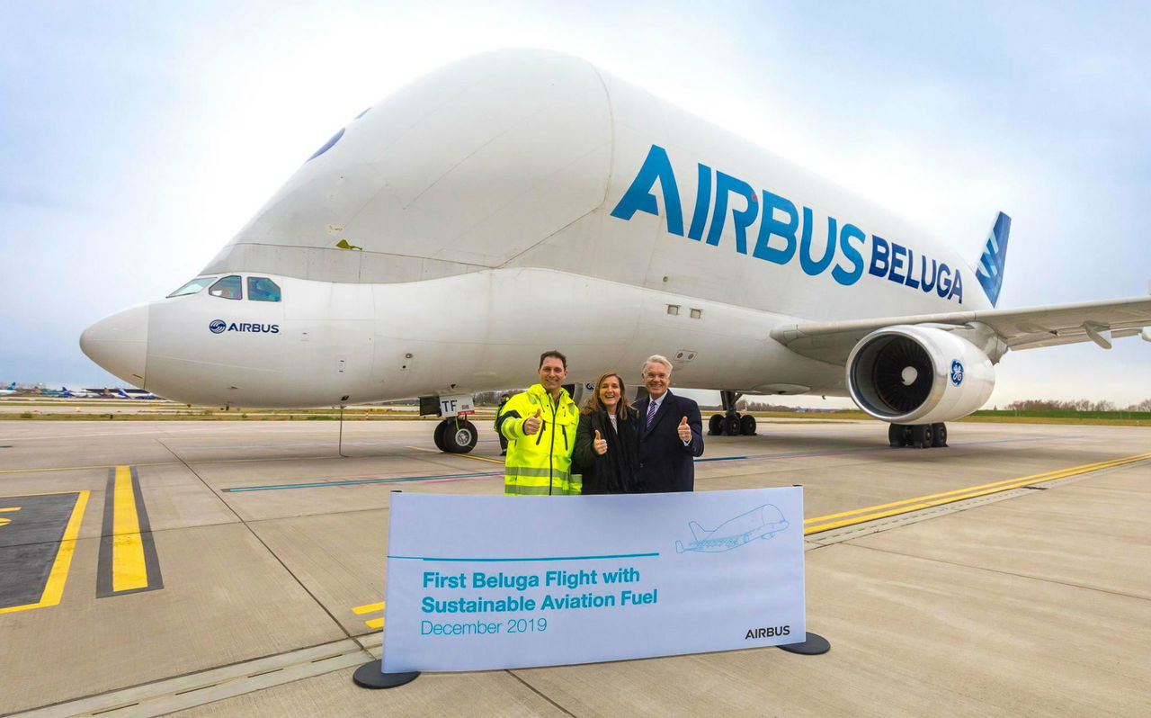 Electrolisis Combustible Sintetico Aviacion Airbus Beluga