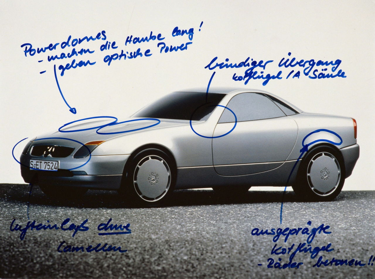 Mercedes Slk R170 Boceto Prototipo